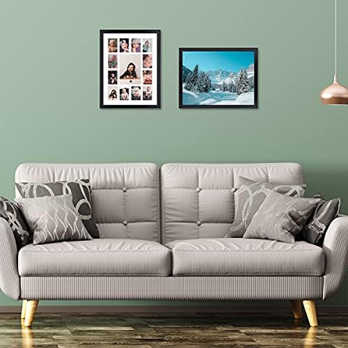 Golden State Art 12x16 Collage Frame with Real Glass