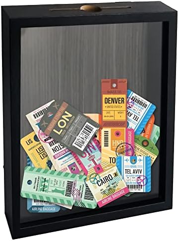 FramePro Memory Shadow Box Black 8x10 Top Loading Display Case