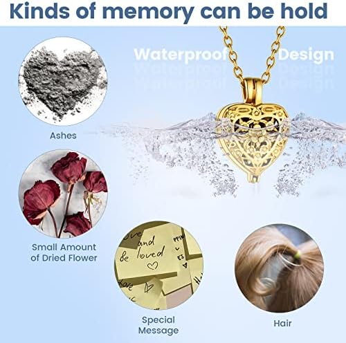 GoldChic Urn Necklace for Ashes Personalized Memorial Jewelry