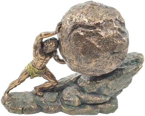 Greek Mythology Sisyphus Bronze Statue 1122 Inches