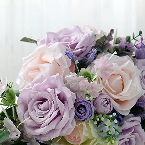 NDRFAWY Bridal Bouquet Artificial Flowers Durable Romantic Design
