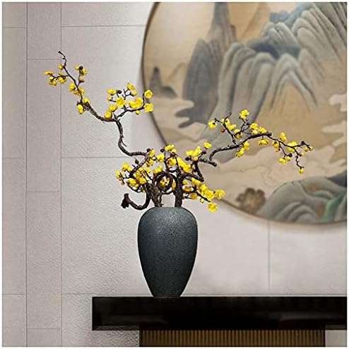 NDRFAWY Artificial Flowers Vintage Ceramic Vase Set