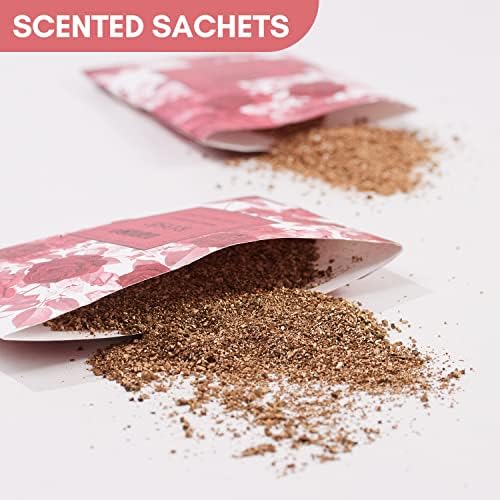 MYARO 12-Pack Large Rose Scented Sachets for Closet