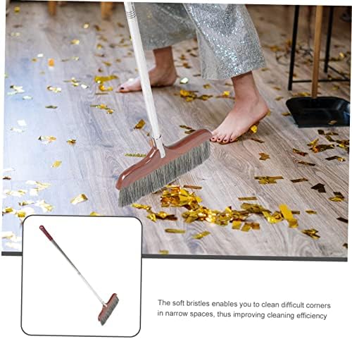 SHERCHPRY Ergonomic Soft Bristle Broom with Detachable Handle for Easy Storage