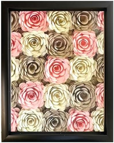 Tasse Verre 15x12 Black Shadow Box Frame - Ready to Hang