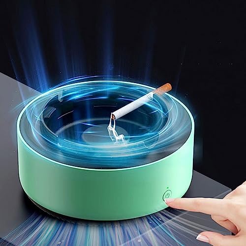 2 in 1 Ashtray with Air Purifier - Green