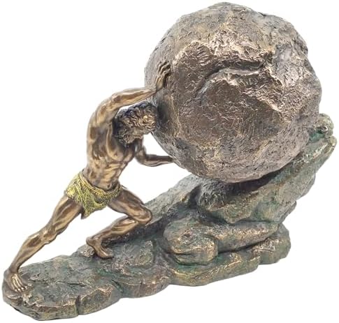 Greek Mythology Sisyphus Bronze Statue 1122 Inches