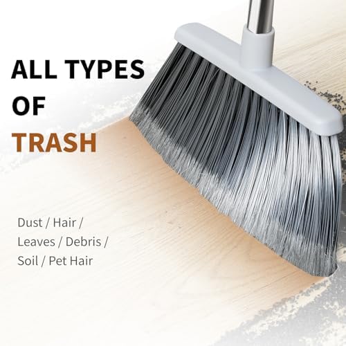 QCFOLY Adjustable Heavy Duty Broom Pack of 2