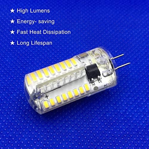 LED G4 Bi-Pin Bulbs 3W Daylight White 10-Pack