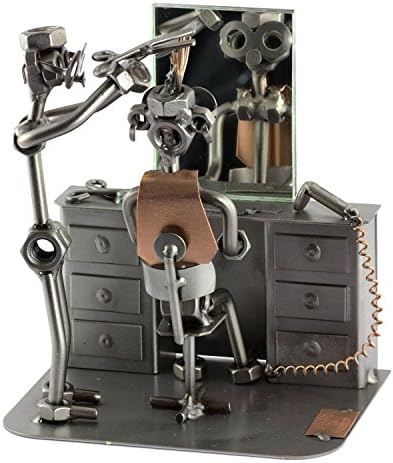 Steelman24 Hairdresser Sculpture Handmade Germany Gift