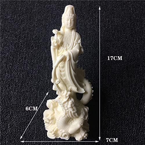 Aritjt Quan Yin Statue Standing on Dragon 1