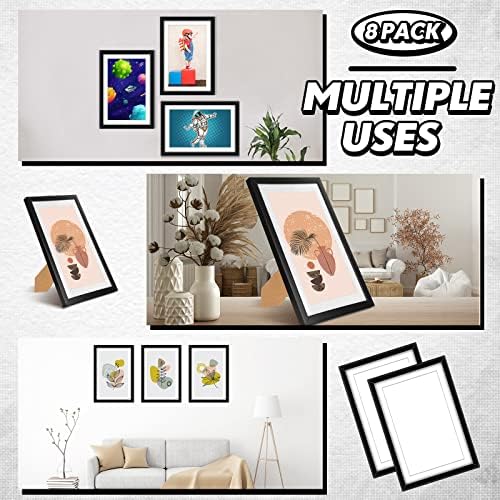 Geetery 8 Pack Comic Book Frames with UV Protection and Hanging Hardware