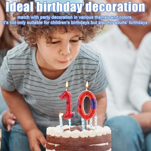 Spider Birthday Candle Number 7 Decor for Cake
