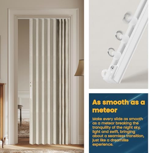 AJAZZ 100 Blackout Accordion Door Curtain Set