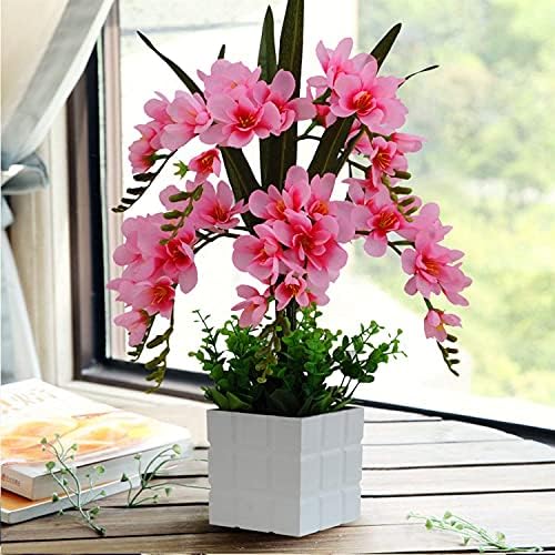 Real Touch Silk Orchid Artificial Flower with Pot