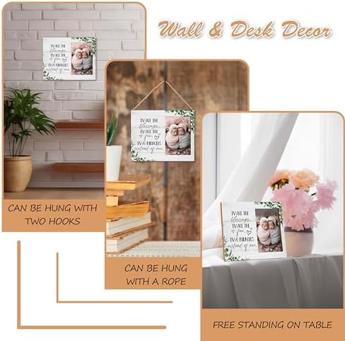 Twins Photo Frame - 8x10 Inch Rustic Blue Wall Frame