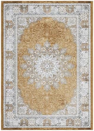 GarveeHome 8x10 Washable Vintage Floral Rug