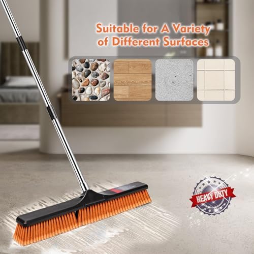 Gadhra 24 Push Broom Heavy Duty with 57 Handle