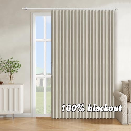 AJAZZ Blackout Doorway Curtain Panel 98 W x 84 L