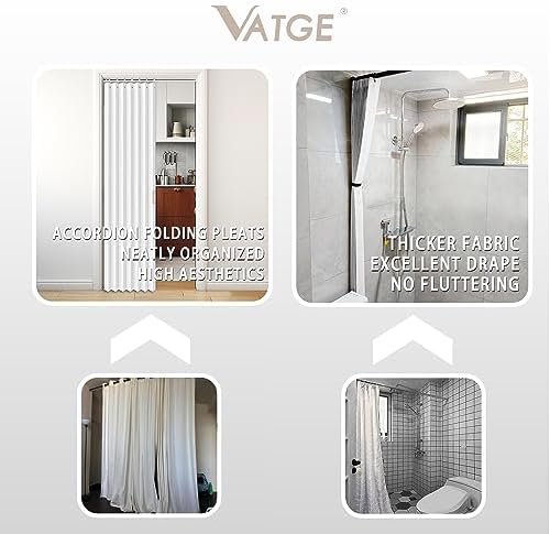 Vatge Door Curtains Folding 1 Panel White