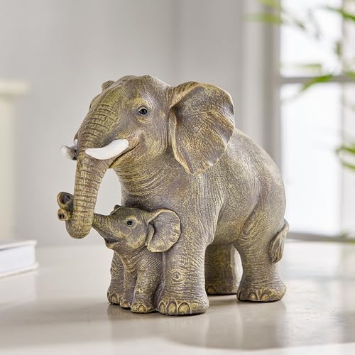XGZY Elephant Statue Decor - Grey Indoor Figurine