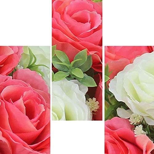 Realistic Artificial Flowers with Silk Vase Decoration