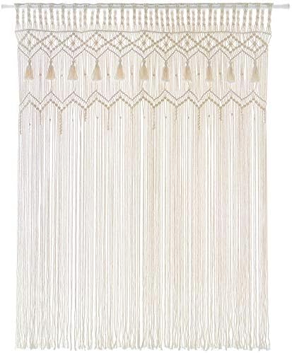 Mkono Macrame Curtain Large Boho Woven Wall Hanging