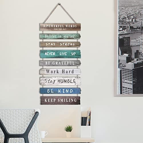Joyhawk Inspirational Wall Art 12x24 Inches Wood Sign Decor