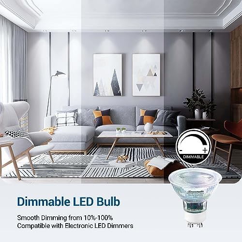 DEWENWILS 10-Pack Dimmable GU10 LED Bulbs