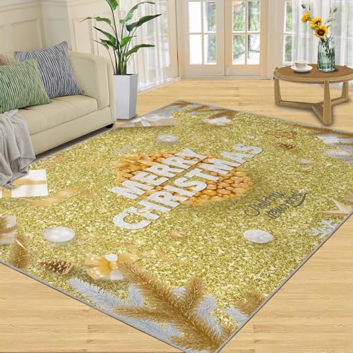 ZEUJOAC Holiday Carpet 7x10 Ft Luxury Decor