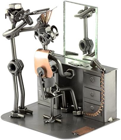 Steelman24 Hairdresser Sculpture Handmade Germany Gift