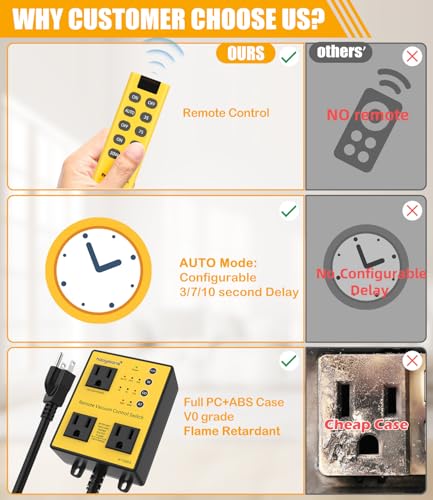 HAOYIKONG Automatic Vacuum Switch with Remote