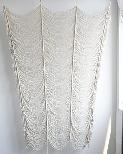 Flber Macrame Curtain Boho Decor 59x75 Panel