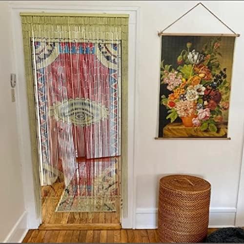TACHILC Bamboo Beaded Curtain for Doorway