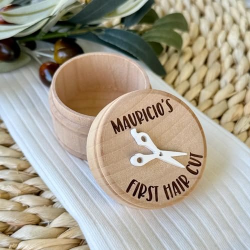Custom Engraved First Hair Cut Keepsake Box