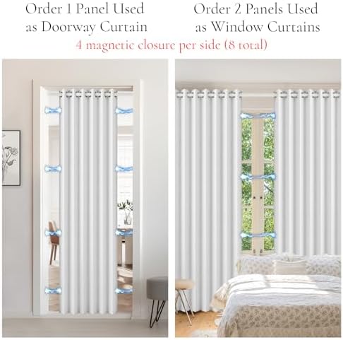 HMYI 100 Blackout Closet Curtain Panel