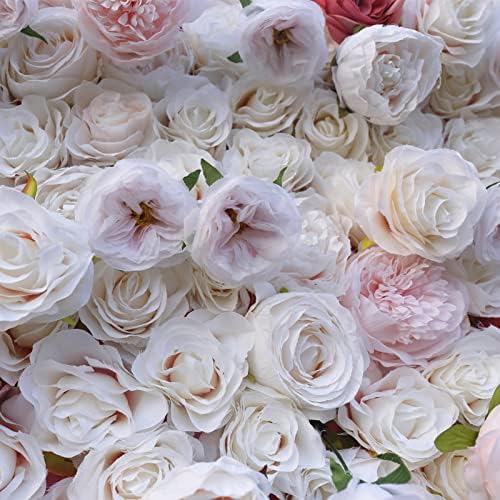 Pink Rose Simulation Flower Wall Panel 1 Square Meter