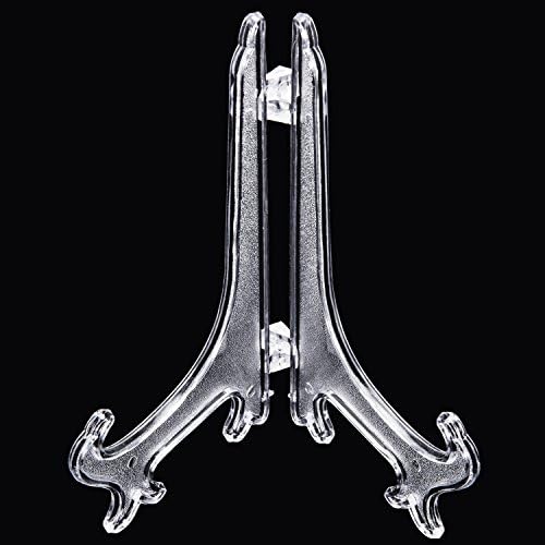 Boao 12 Pack Clear Plastic Easel for Home Events