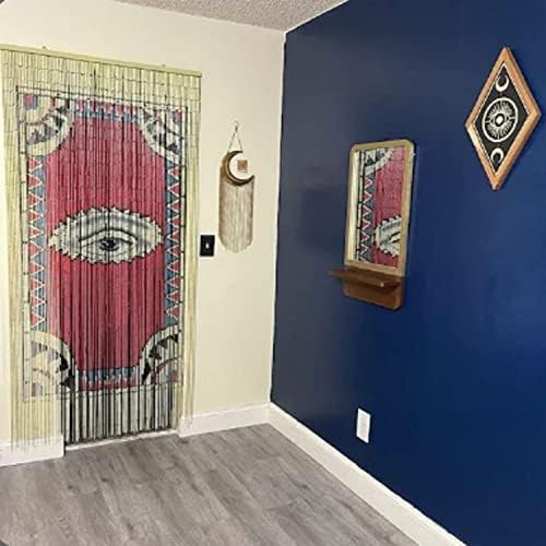 TACHILC Bamboo Beaded Curtain for Doorway