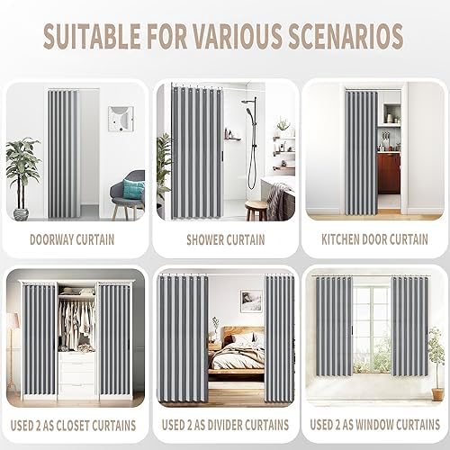 Vatge Grey Panel Curtain with Tieback