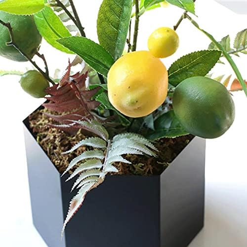 NDRFAWY Artificial Yellow Lemon with Vase for Home Decor