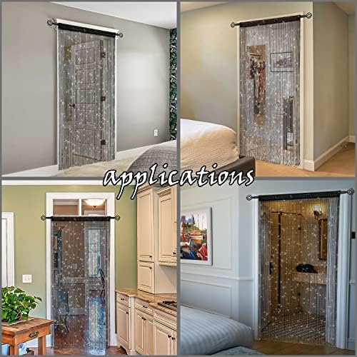 Atsweetlife Door String Curtain with Lake-Blue Beads
