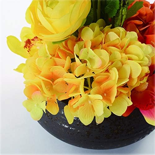 NDRFAWY Artificial Silk Flower Bonsai Set