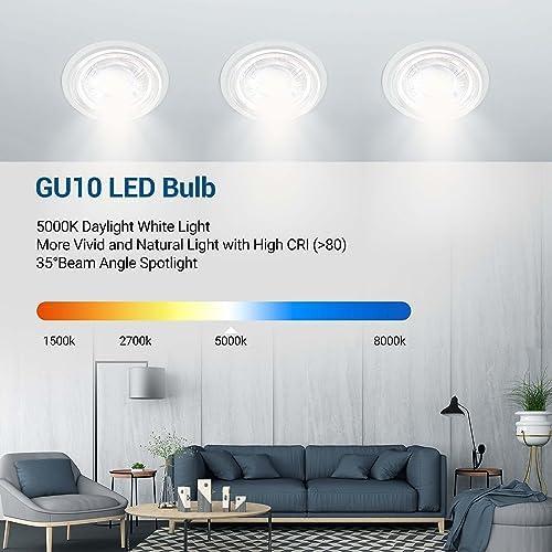 DEWENWILS 10-Pack Dimmable GU10 LED Bulbs