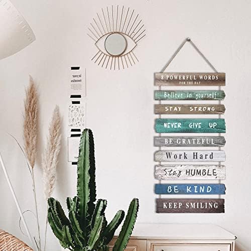 Joyhawk Inspirational Wall Art 12x24 Inches Wood Sign Decor