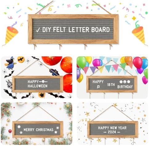DIY Collage Picture Frame with 340 Letters and 30 Clips