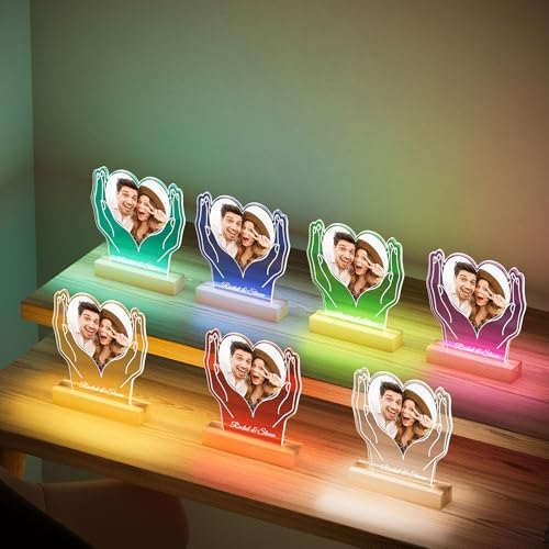 Custom Acrylic Photo Frame with Night Light
