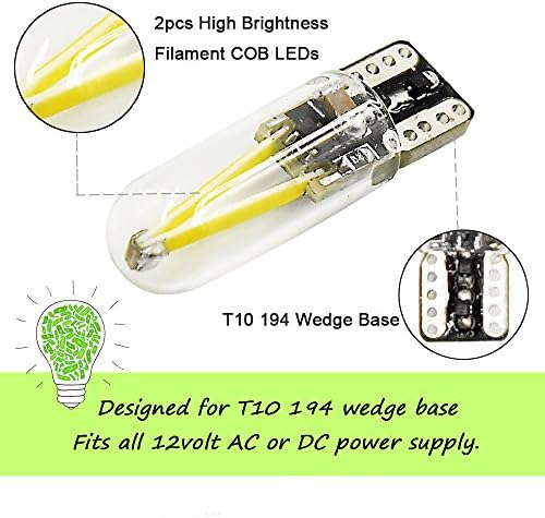 Bonlux T10 Wedge Base LED Bulb 12V 6-Pack Warm White