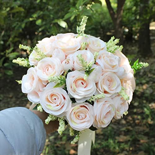 NDRFAWY Artificial Wedding Bouquet with Rhinestones 1