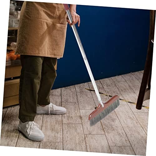 SHERCHPRY Ergonomic Soft Bristle Broom with Detachable Handle for Easy Storage